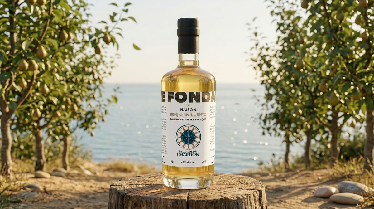 Cuvée Fondateurs — bouteille 70 cl en bord de mer